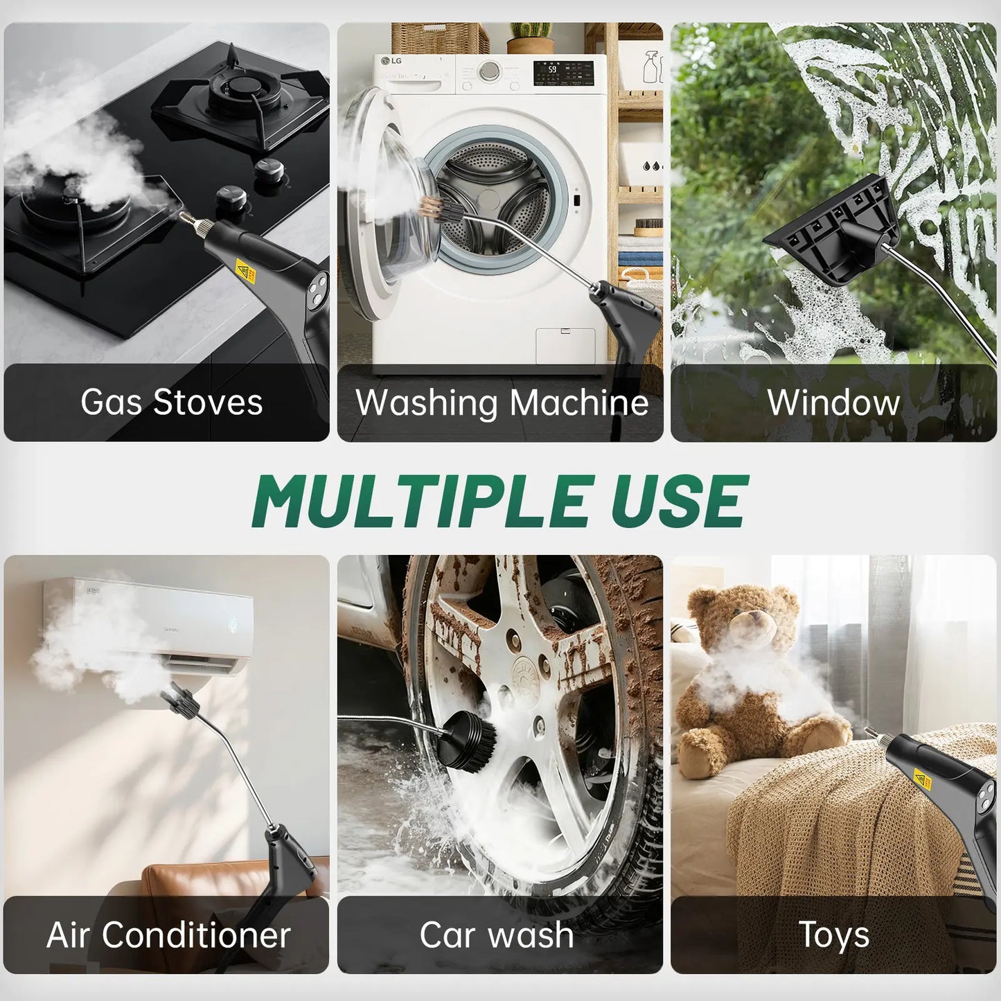 10-in-1 Versatile Power Steamer: Fast, Adjustable, All-Surface.